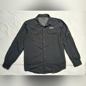 Columbia PFG Tamiami Ii Shirt Size 42 Black Long Sleeve